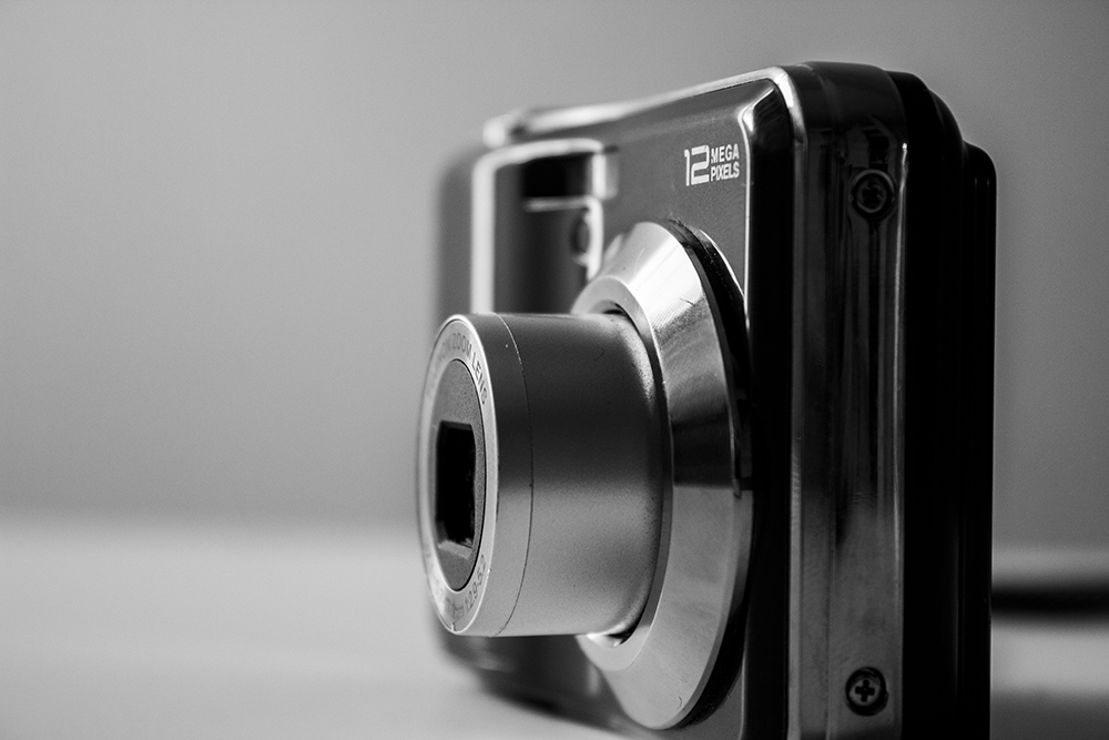 Black and White Digital Fujifilm Camera